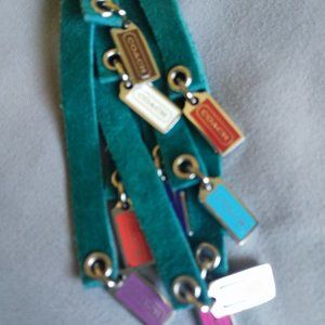 Coach tassel bag charm/key fob